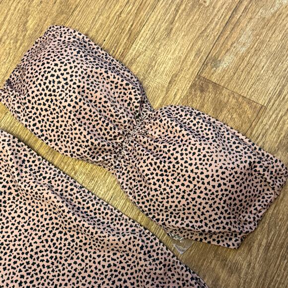 A Pea in the Pod Maternity Animal Print Convertible Two-Piece Swimsuit Set - Picture 3 of 12